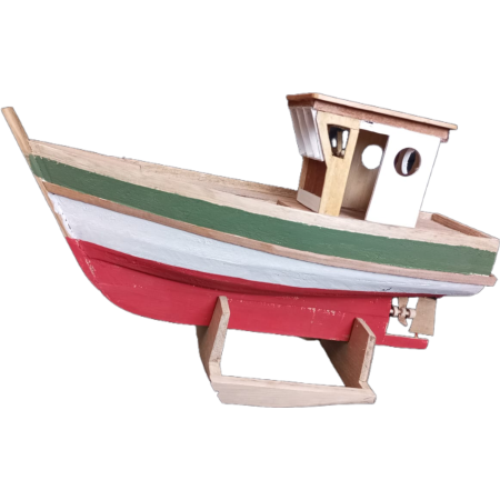 Maqueta Artesanal Embarcación Pesca Chilote Madera Mañío
