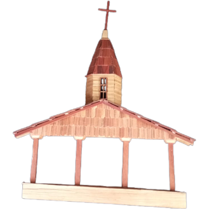 Retablo Chilote Artesanal - Madera Mañío & Cera Abejas | Hecho a Mano