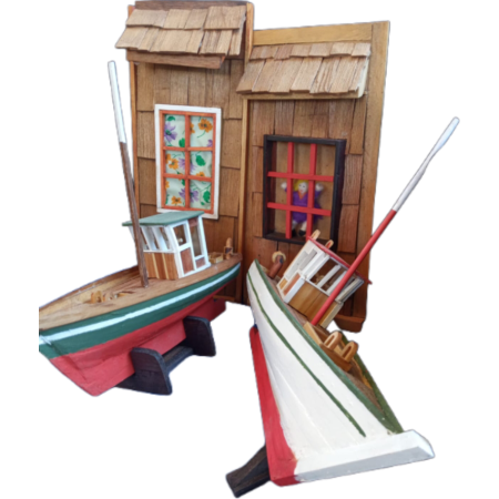 Retablo Chilote Artesanal - Madera Mañío & Cera Abejas | Hecho a Mano