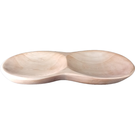 Tabla de Picoteo Doble Plato - Madera Mañío & Cera de Abejas