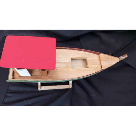 Embarcación Chilota Artesanal - Madera Reciclada 35cm